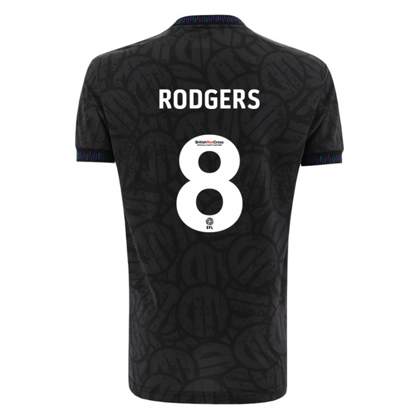 Kinder Amy Rodgers #8 Schwarz Auswärtstrikot Trikot 2023/24 T-Shirt Österreich