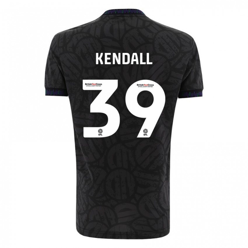 Kinder Maya Kendall #39 Schwarz Auswärtstrikot Trikot 2023/24 T-Shirt Österreich