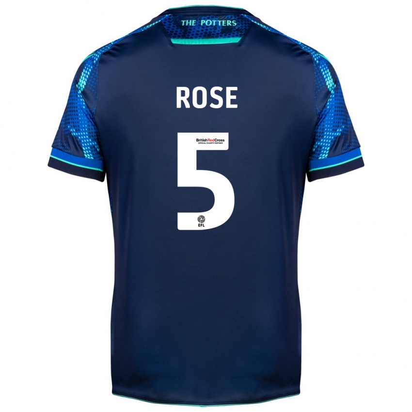 Kinder Michael Rose #5 Marine Auswärtstrikot Trikot 2023/24 T-Shirt Österreich