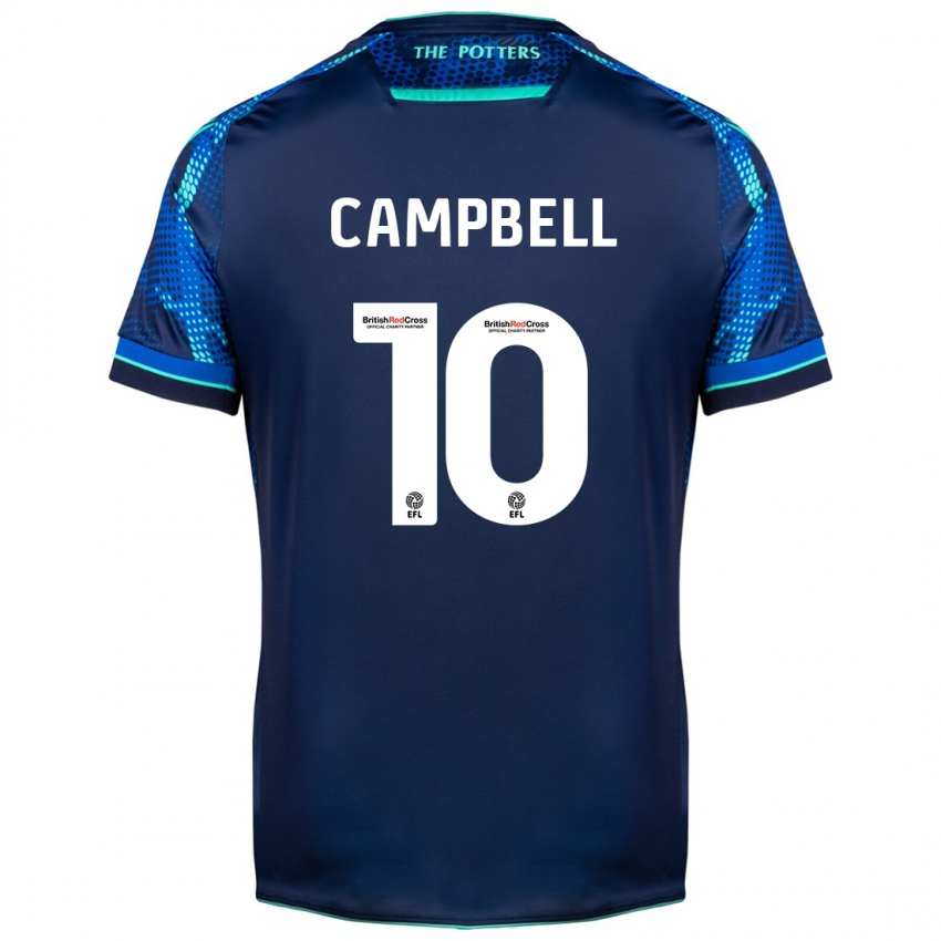 Kinder Tyrese Campbell #10 Marine Auswärtstrikot Trikot 2023/24 T-Shirt Österreich