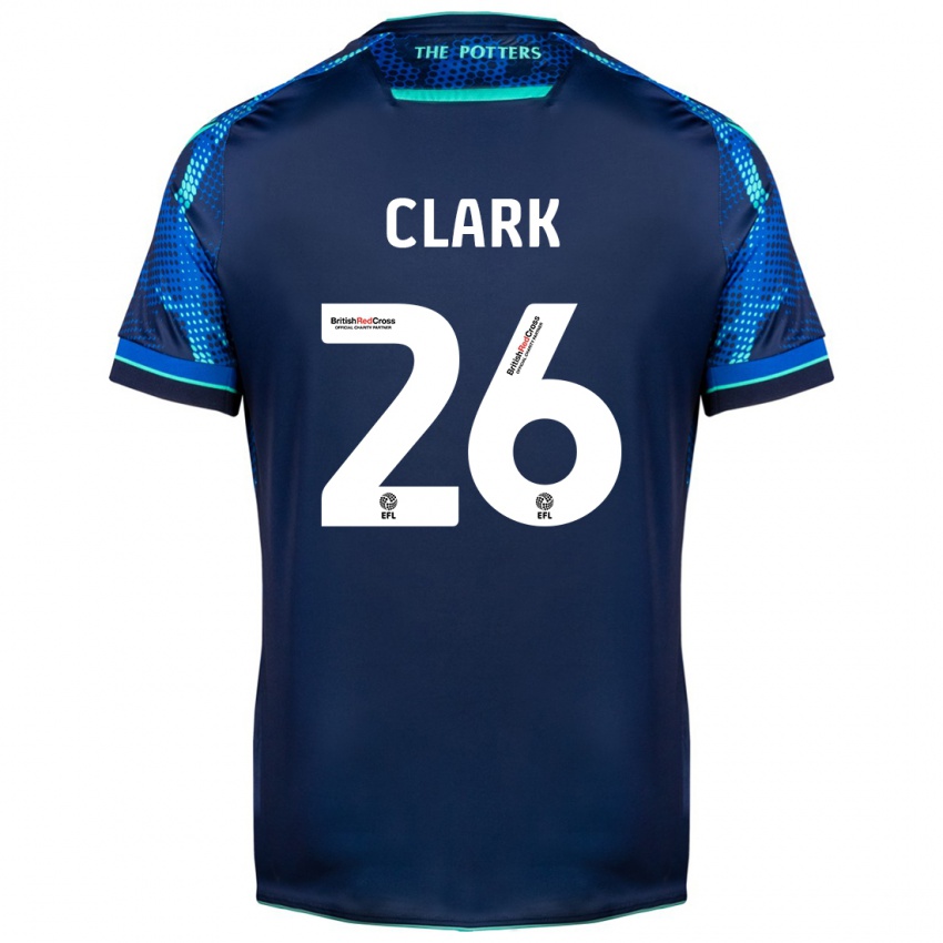 Kinder Ciaran Clark #26 Marine Auswärtstrikot Trikot 2023/24 T-Shirt Österreich