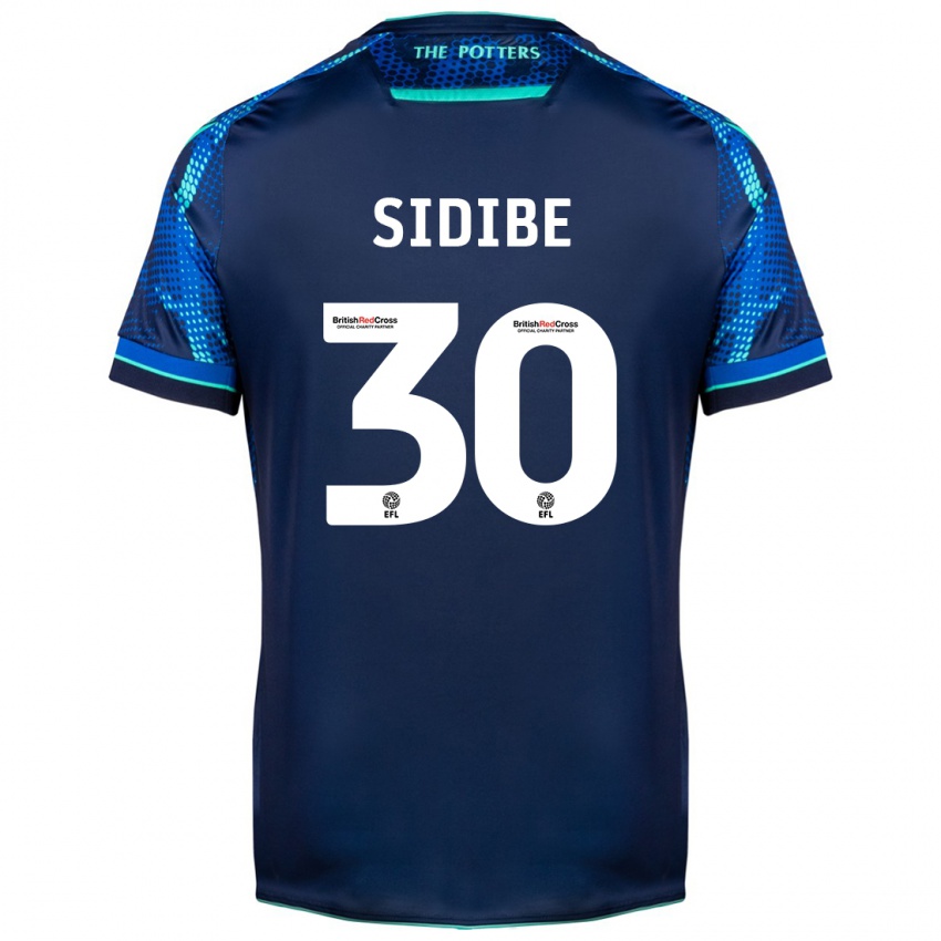 Kinder Souleymane Sidibe #30 Marine Auswärtstrikot Trikot 2023/24 T-Shirt Österreich