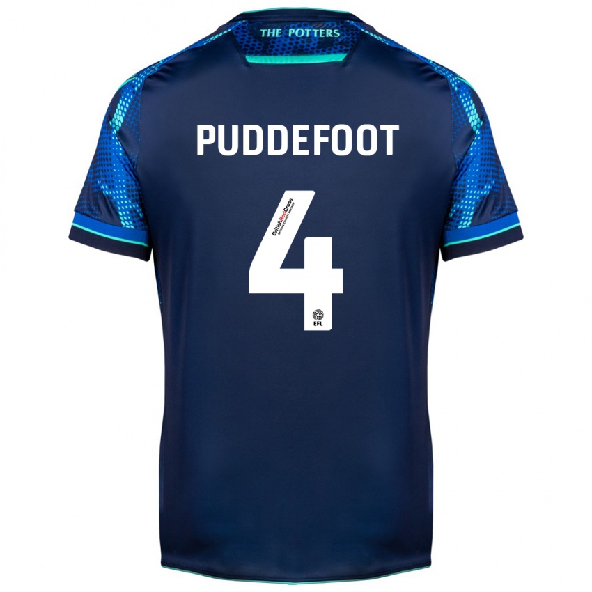 Kinder Danielle Puddefoot #4 Marine Auswärtstrikot Trikot 2023/24 T-Shirt Österreich