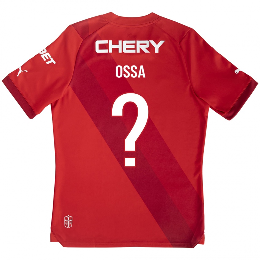 Kinder Diego Ossa #0 Rot Auswärtstrikot Trikot 2023/24 T-Shirt Österreich