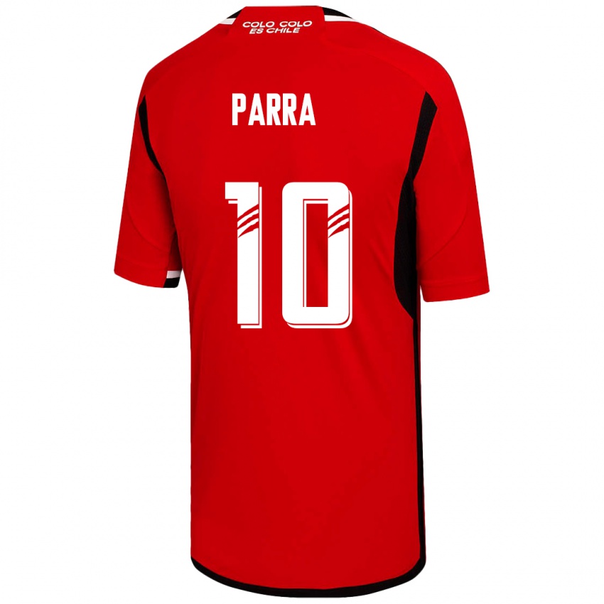 Kinder Pablo Parra #10 Rot Auswärtstrikot Trikot 2023/24 T-Shirt Österreich