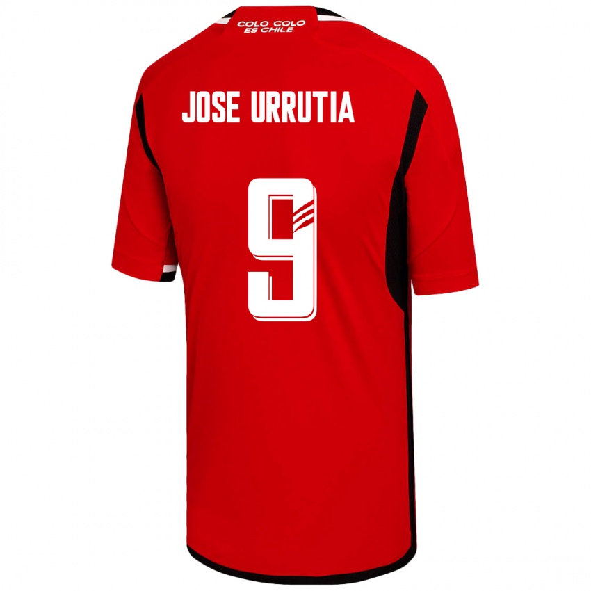 Kinder María José Urrutia #9 Rot Auswärtstrikot Trikot 2023/24 T-Shirt Österreich