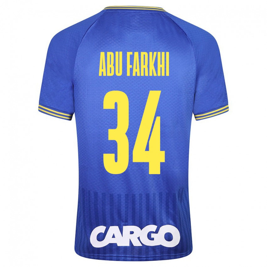 Kinder Sayed Abu Farkhi #34 Blau Auswärtstrikot Trikot 2023/24 T-Shirt Österreich