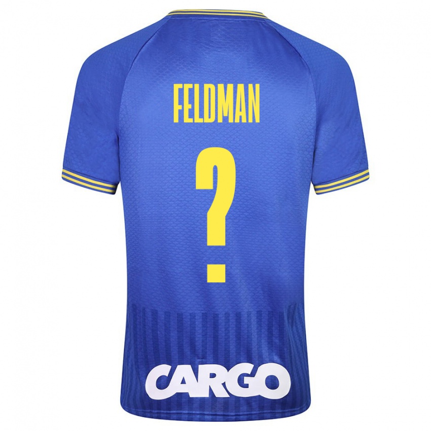 Kinder Ron Feldman #0 Blau Auswärtstrikot Trikot 2023/24 T-Shirt Österreich