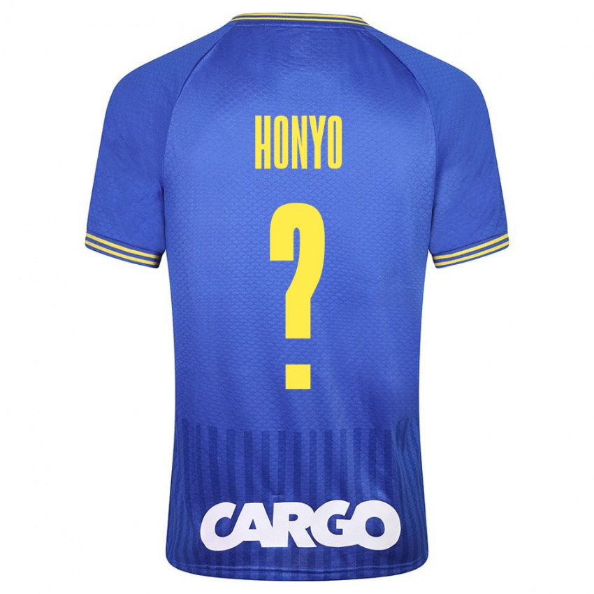 Kinder Yoav Honyo #0 Blau Auswärtstrikot Trikot 2023/24 T-Shirt Österreich