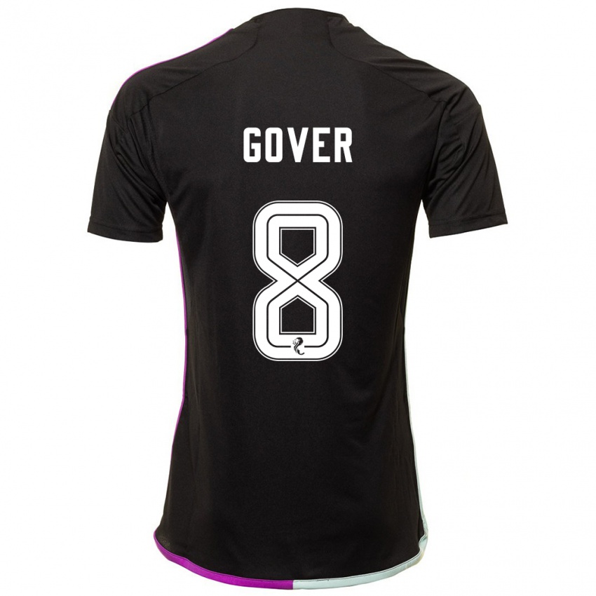 Kinder Chloe Gover #8 Schwarz Auswärtstrikot Trikot 2023/24 T-Shirt Österreich