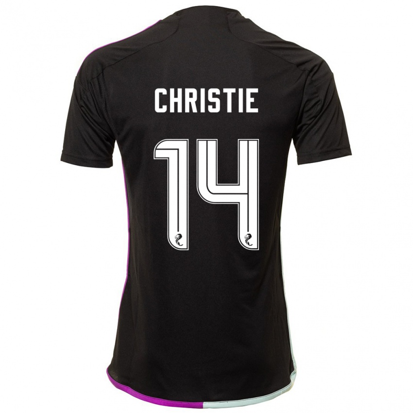 Kinder Mya Christie #14 Schwarz Auswärtstrikot Trikot 2023/24 T-Shirt Österreich