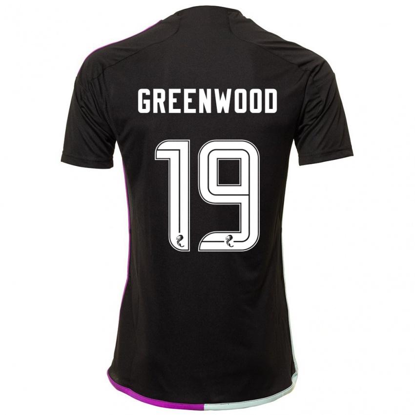 Kinder Brodie Greenwood #19 Schwarz Auswärtstrikot Trikot 2023/24 T-Shirt Österreich
