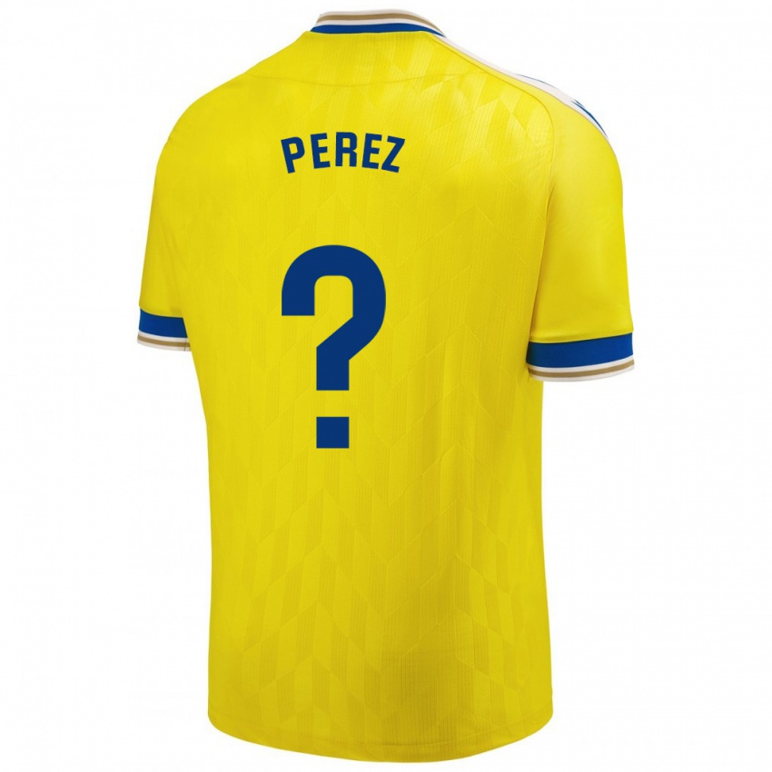 Herren Ángel Pérez #0 Gelb Heimtrikot Trikot 2023/24 T-Shirt Österreich