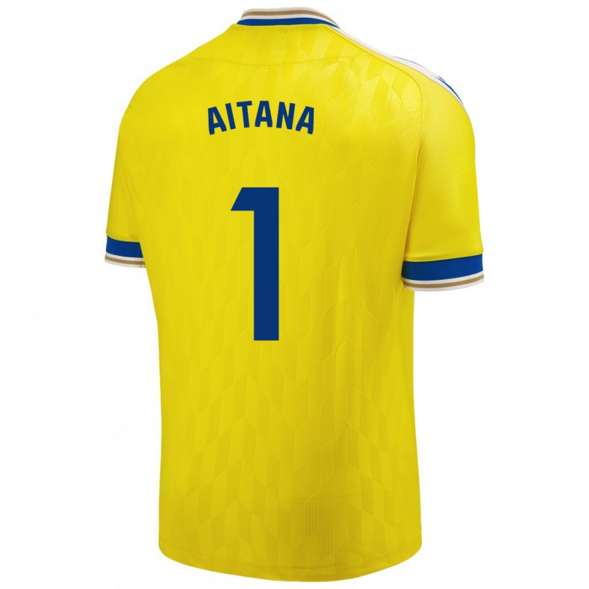 Herren Aitana #1 Gelb Heimtrikot Trikot 2023/24 T-Shirt Österreich