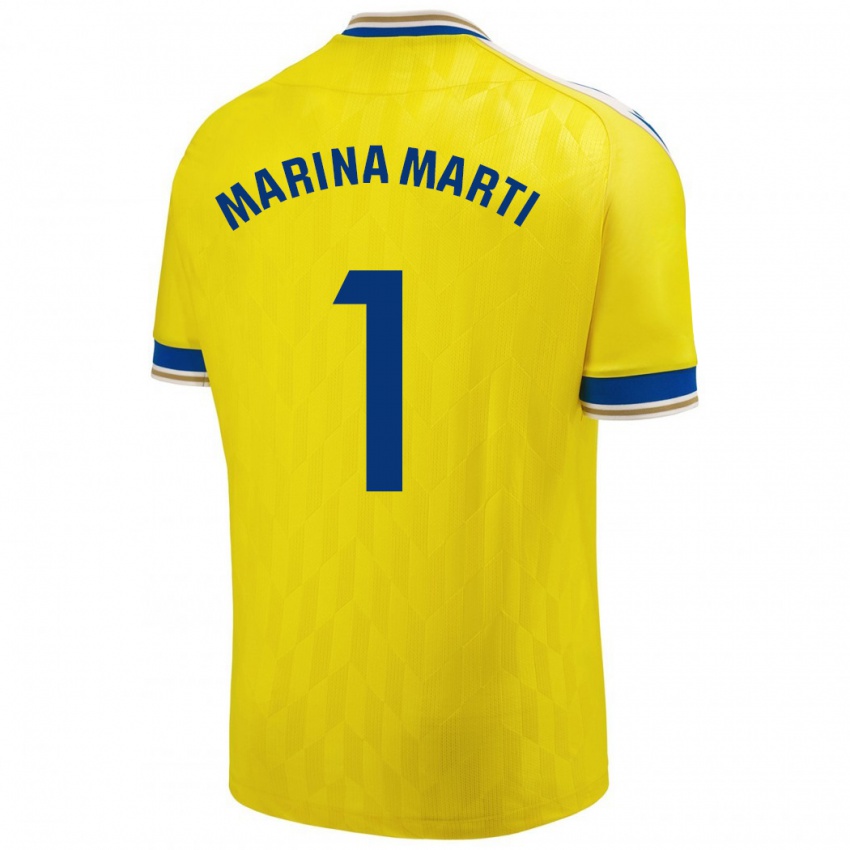 Herren Marina Martí #1 Gelb Heimtrikot Trikot 2023/24 T-Shirt Österreich