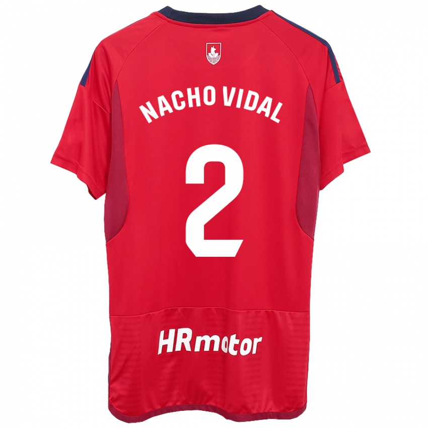 Herren Nacho Vidal #2 Rot Heimtrikot Trikot 2023/24 T-Shirt Österreich