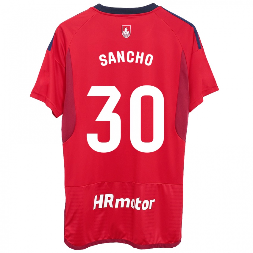 Herren Dani Sancho #30 Rot Heimtrikot Trikot 2023/24 T-Shirt Österreich