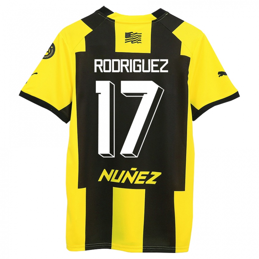 Herren Valentín Rodríguez #17 Gelb Schwarz Heimtrikot Trikot 2023/24 T-Shirt Österreich