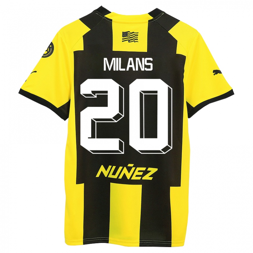 Herren Pedro Milans #20 Gelb Schwarz Heimtrikot Trikot 2023/24 T-Shirt Österreich