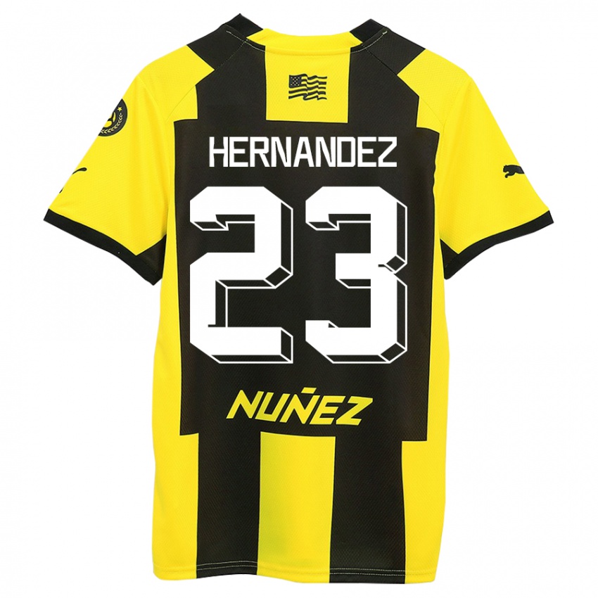 Herren Abel Hernandez #23 Gelb Schwarz Heimtrikot Trikot 2023/24 T-Shirt Österreich