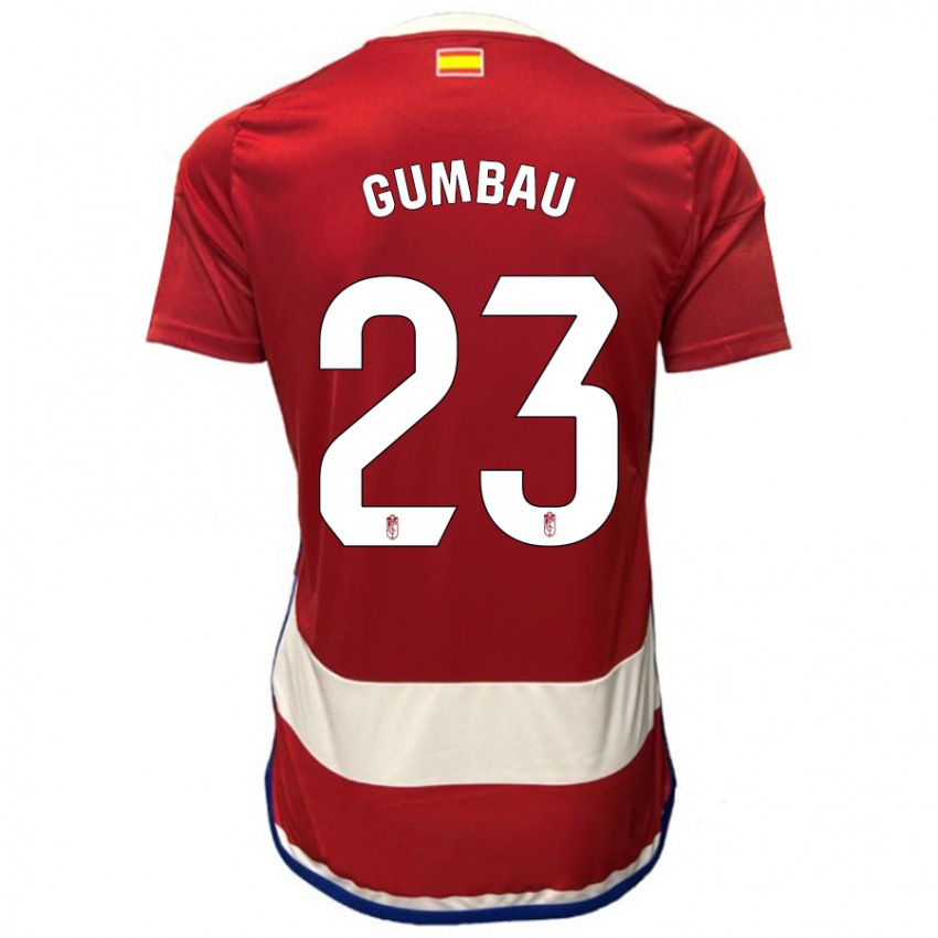 Herren Gerard Gumbau #23 Rot Heimtrikot Trikot 2023/24 T-Shirt Österreich