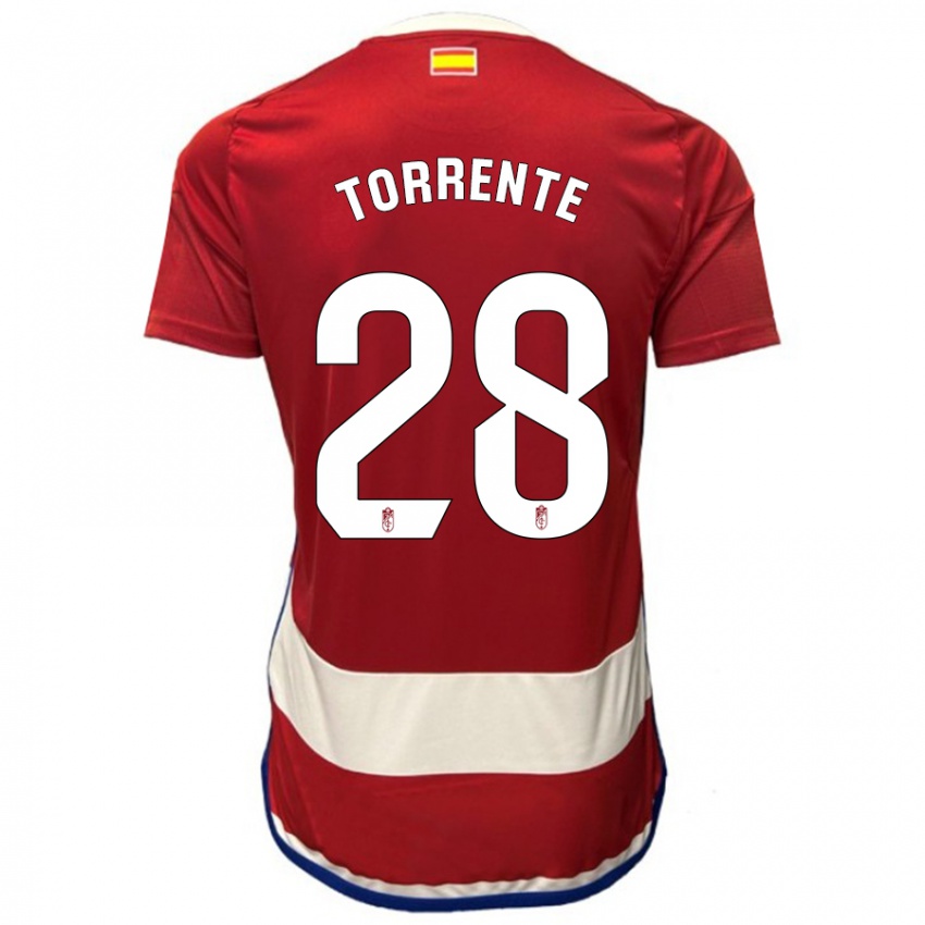 Herren Raúl Torrente #28 Rot Heimtrikot Trikot 2023/24 T-Shirt Österreich