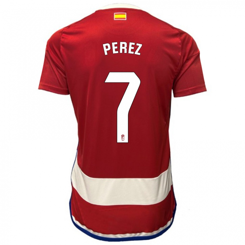 Herren Laura Pérez #7 Rot Heimtrikot Trikot 2023/24 T-Shirt Österreich