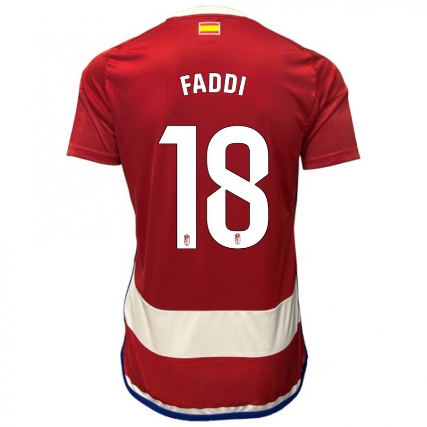 Herren Inés Faddi #18 Rot Heimtrikot Trikot 2023/24 T-Shirt Österreich