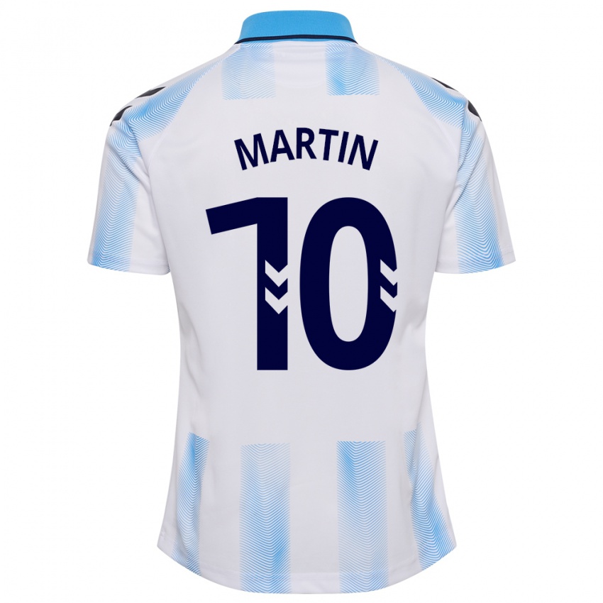 Herren Jesús Martín #10 Weiß Blau Heimtrikot Trikot 2023/24 T-Shirt Österreich