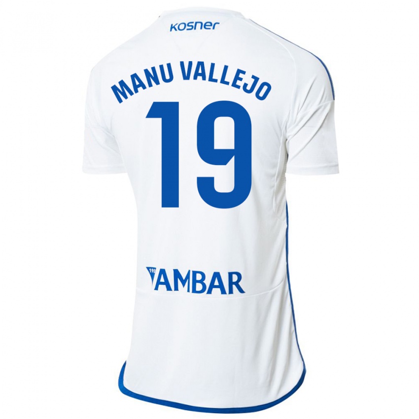 Herren Manu Vallejo #19 Weiß Heimtrikot Trikot 2023/24 T-Shirt Österreich