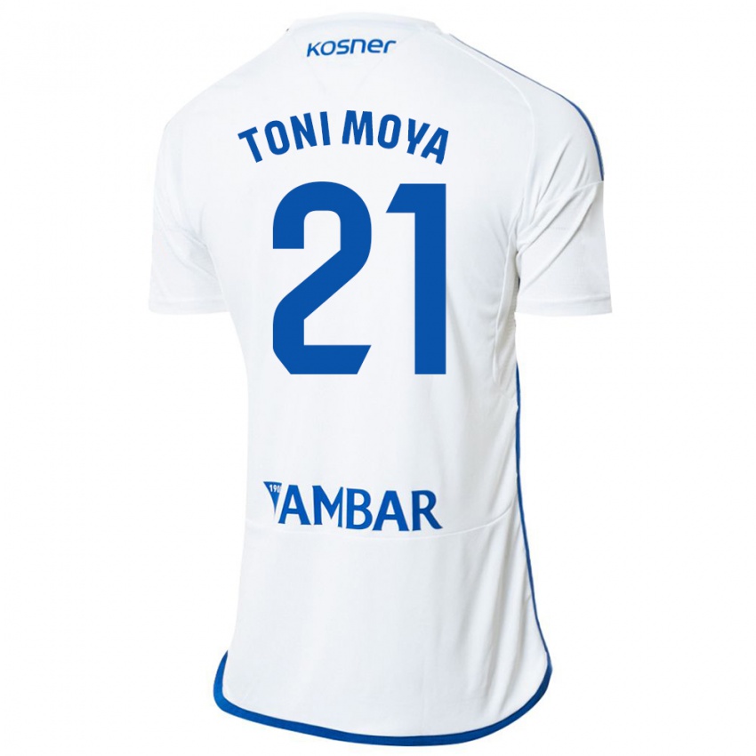 Herren Toni Moya #21 Weiß Heimtrikot Trikot 2023/24 T-Shirt Österreich
