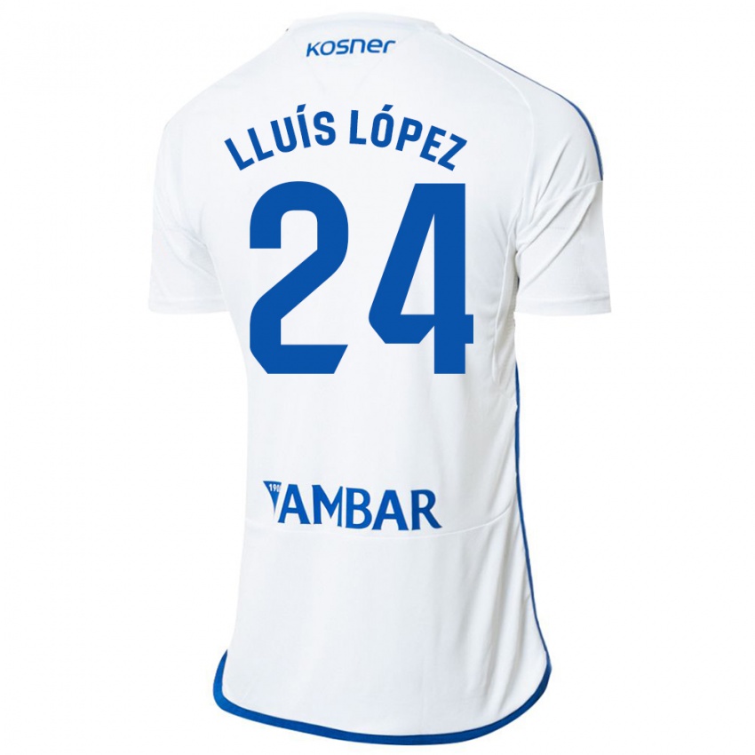 Herren Lluís López #24 Weiß Heimtrikot Trikot 2023/24 T-Shirt Österreich