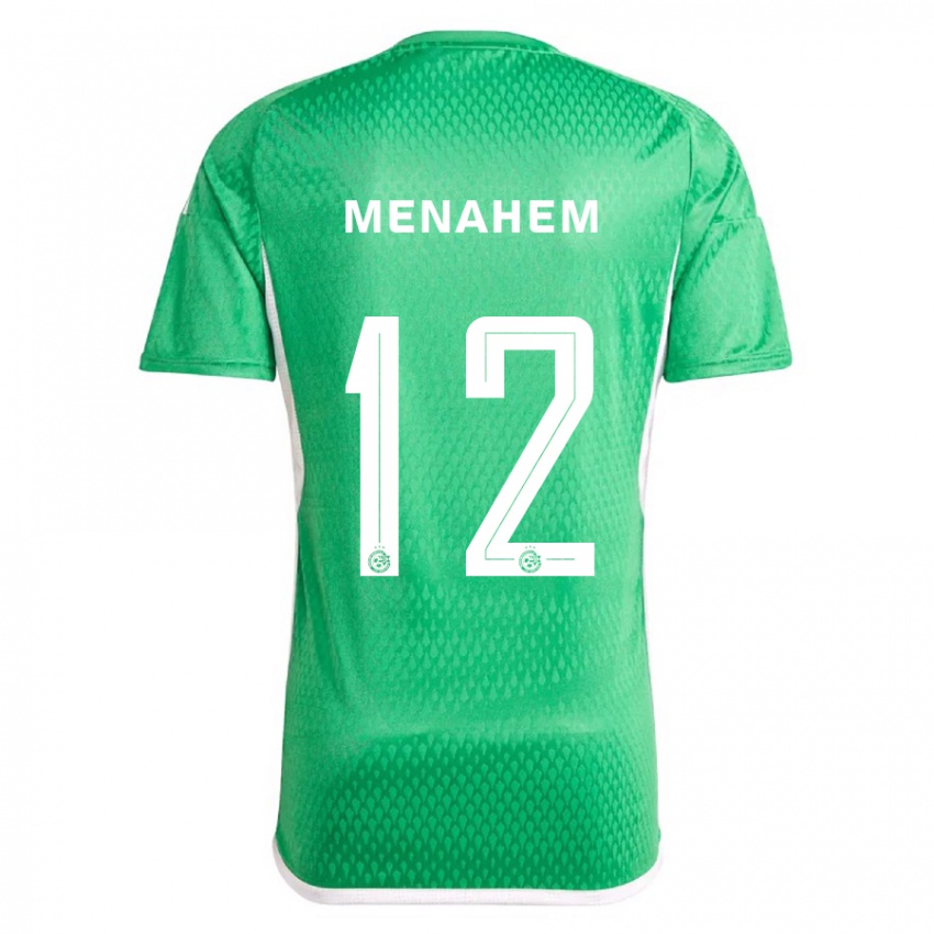 Herren Sun Menahem #12 Weiß Blau Heimtrikot Trikot 2023/24 T-Shirt Österreich