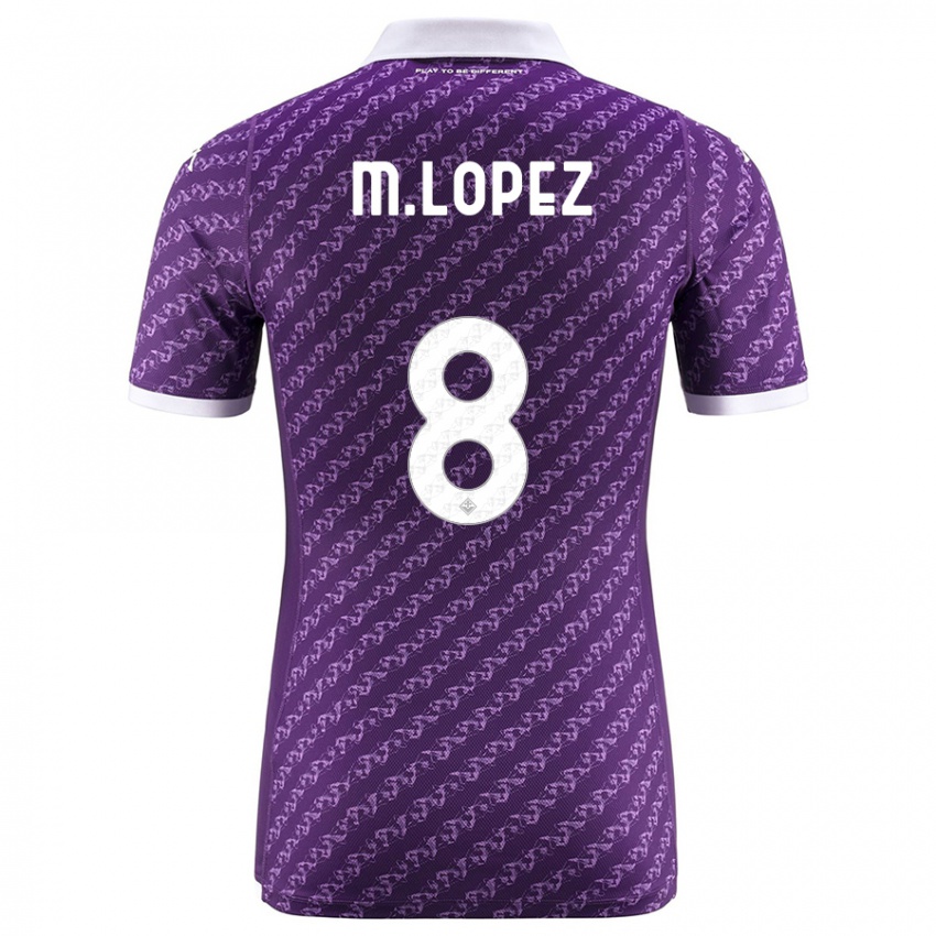 Herren Maxime Lopez #8 Violett Heimtrikot Trikot 2023/24 T-Shirt Österreich