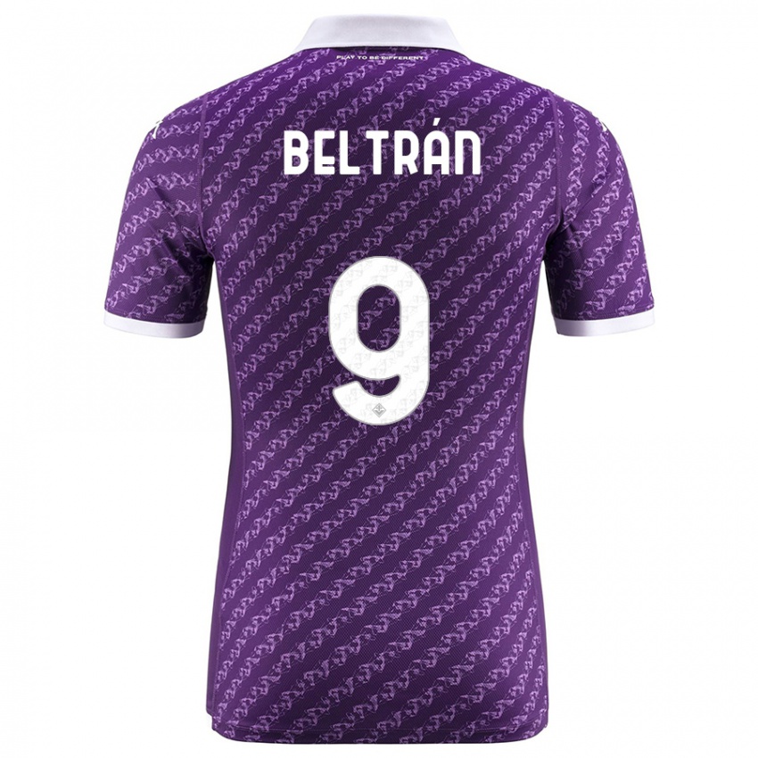 Herren Lucas Beltrán #9 Violett Heimtrikot Trikot 2023/24 T-Shirt Österreich