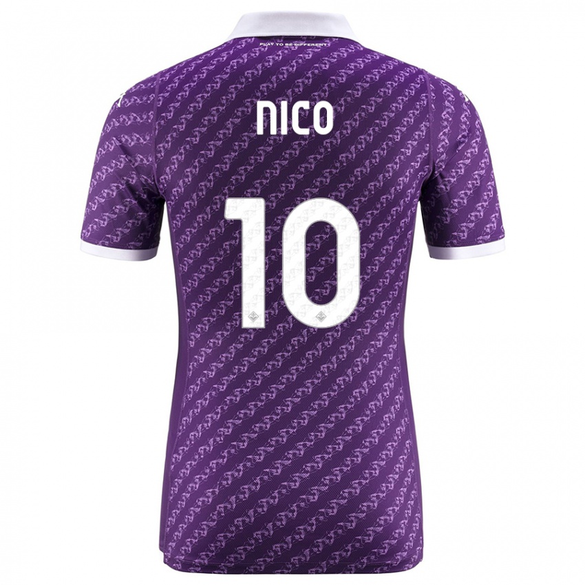 Herren Nicolas Gonzalez #10 Violett Heimtrikot Trikot 2023/24 T-Shirt Österreich