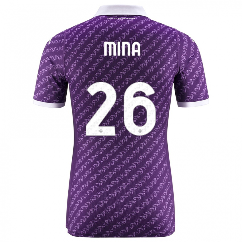 Herren Yerry Mina #26 Violett Heimtrikot Trikot 2023/24 T-Shirt Österreich