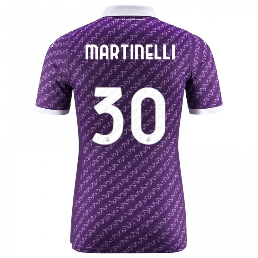 Herren Tommaso Martinelli #30 Violett Heimtrikot Trikot 2023/24 T-Shirt Österreich