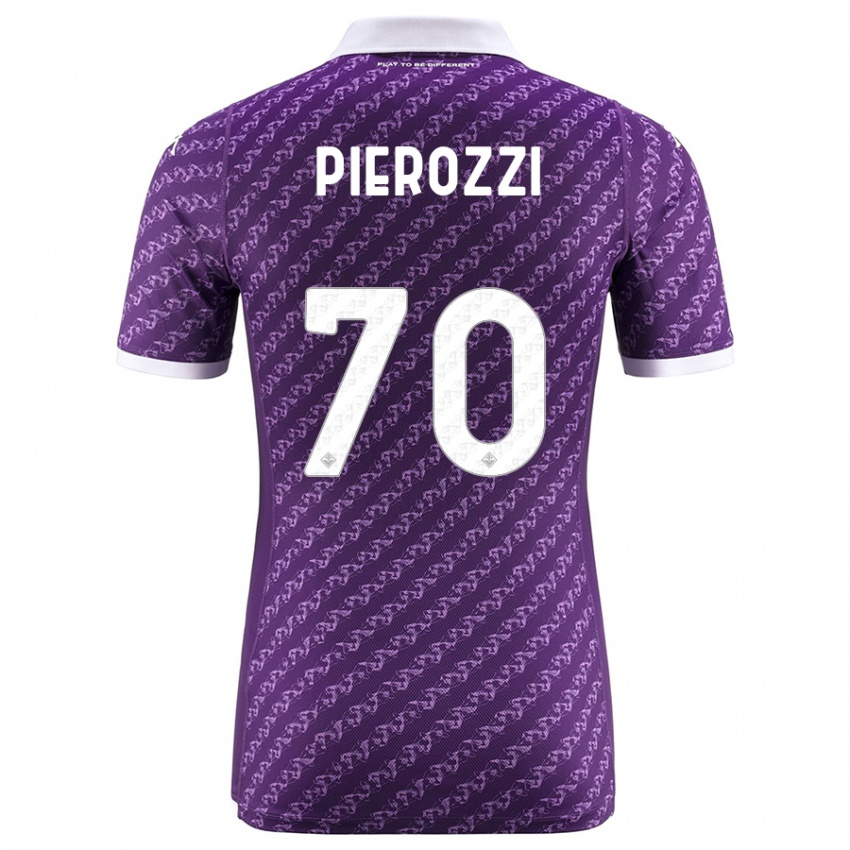 Herren Niccolo Pierozzi #70 Violett Heimtrikot Trikot 2023/24 T-Shirt Österreich