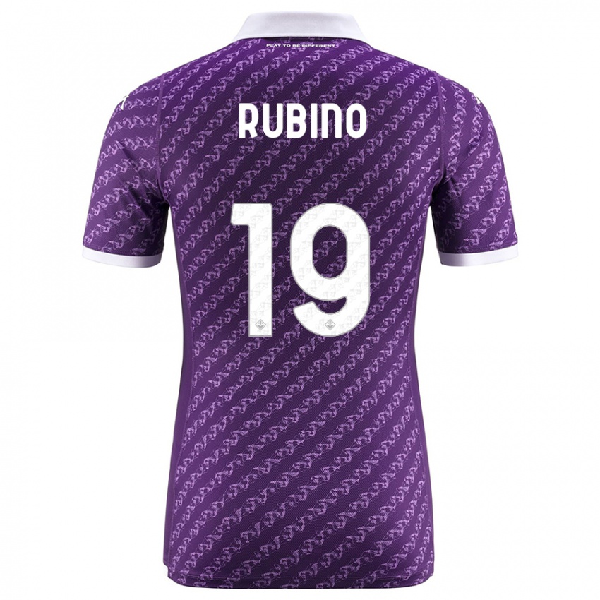 Herren Tommaso Rubino #19 Violett Heimtrikot Trikot 2023/24 T-Shirt Österreich