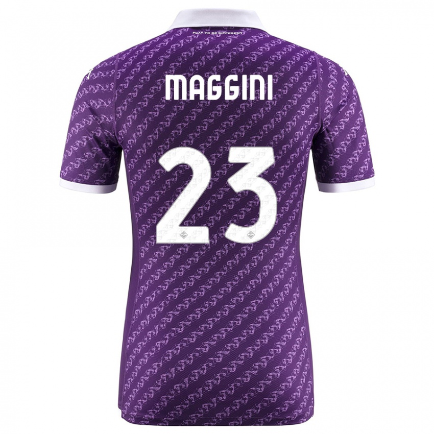 Herren Filippo Maggini #23 Violett Heimtrikot Trikot 2023/24 T-Shirt Österreich