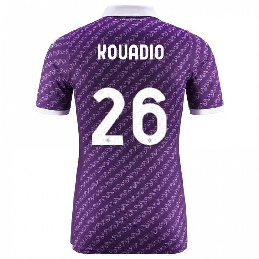 Herren Eddy Kouadio #26 Violett Heimtrikot Trikot 2023/24 T-Shirt Österreich