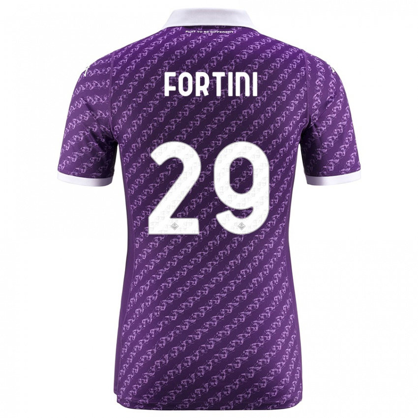 Herren Niccolò Fortini #29 Violett Heimtrikot Trikot 2023/24 T-Shirt Österreich