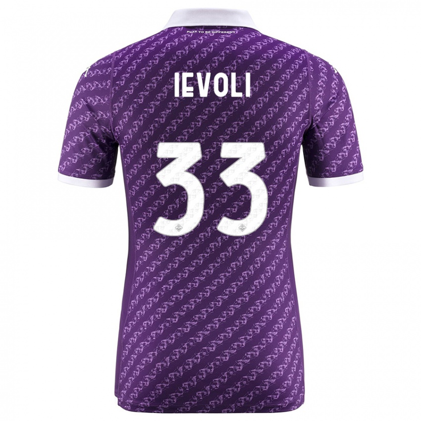 Herren Mattia Ievoli #33 Violett Heimtrikot Trikot 2023/24 T-Shirt Österreich