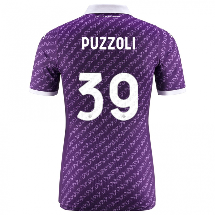 Herren Giorgio Puzzoli #39 Violett Heimtrikot Trikot 2023/24 T-Shirt Österreich