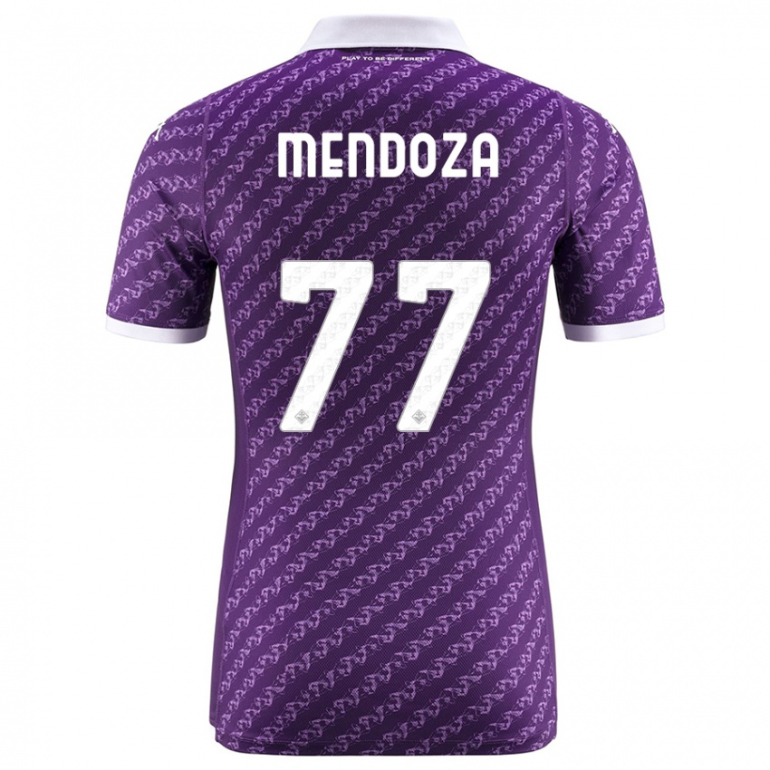 Herren William Mendoza #77 Violett Heimtrikot Trikot 2023/24 T-Shirt Österreich