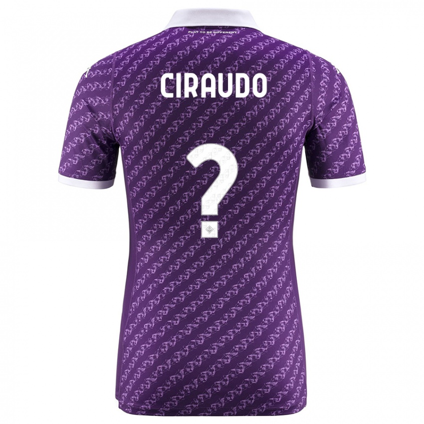 Herren Alessio Ciraudo #0 Violett Heimtrikot Trikot 2023/24 T-Shirt Österreich