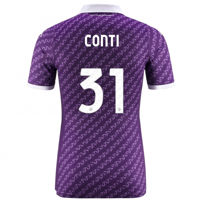 Herren Gabriele Conti #31 Violett Heimtrikot Trikot 2023/24 T-Shirt Österreich