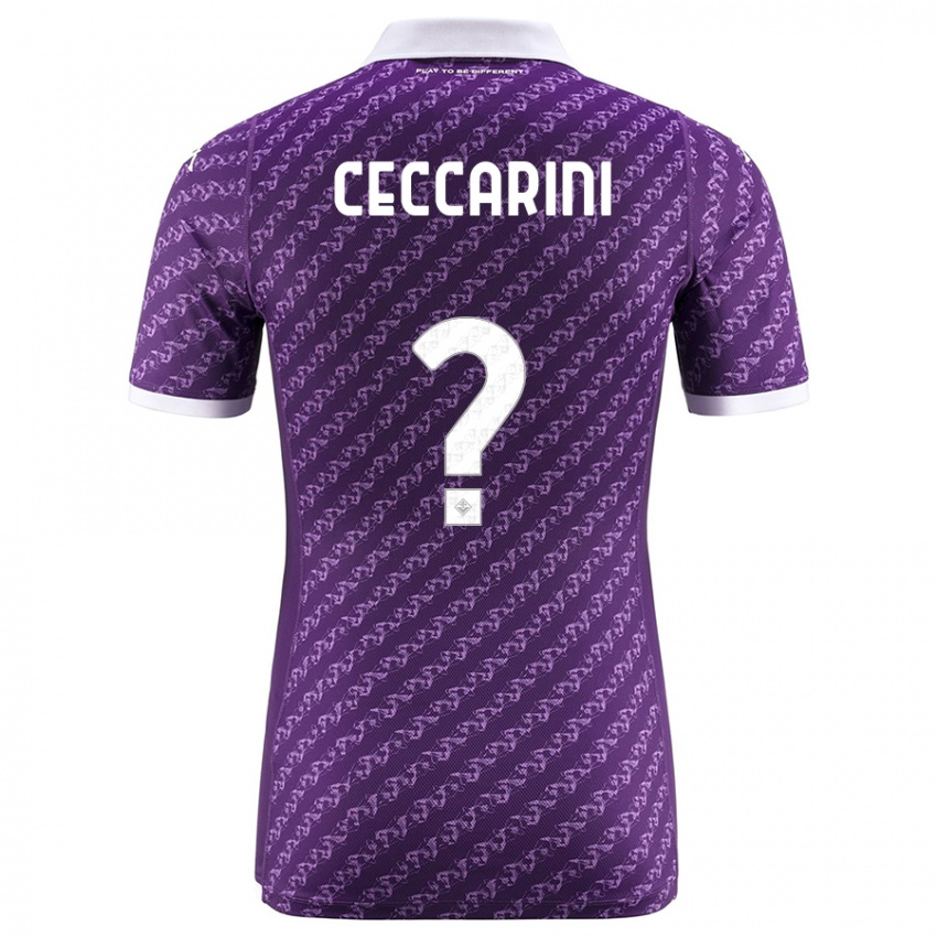 Herren Mattia Ceccarini #0 Violett Heimtrikot Trikot 2023/24 T-Shirt Österreich