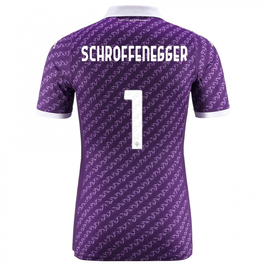 Herren Katja Schroffenegger #1 Violett Heimtrikot Trikot 2023/24 T-Shirt Österreich